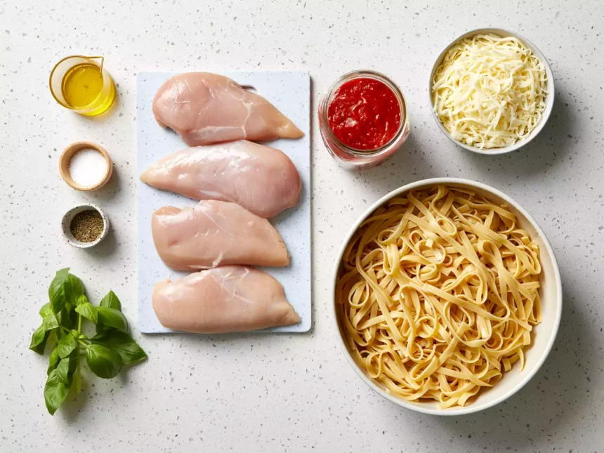 Fırında tavuk marinara
