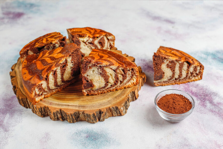Çay saatlerinin gözdesi: kakaolu zebra kek tarifi
