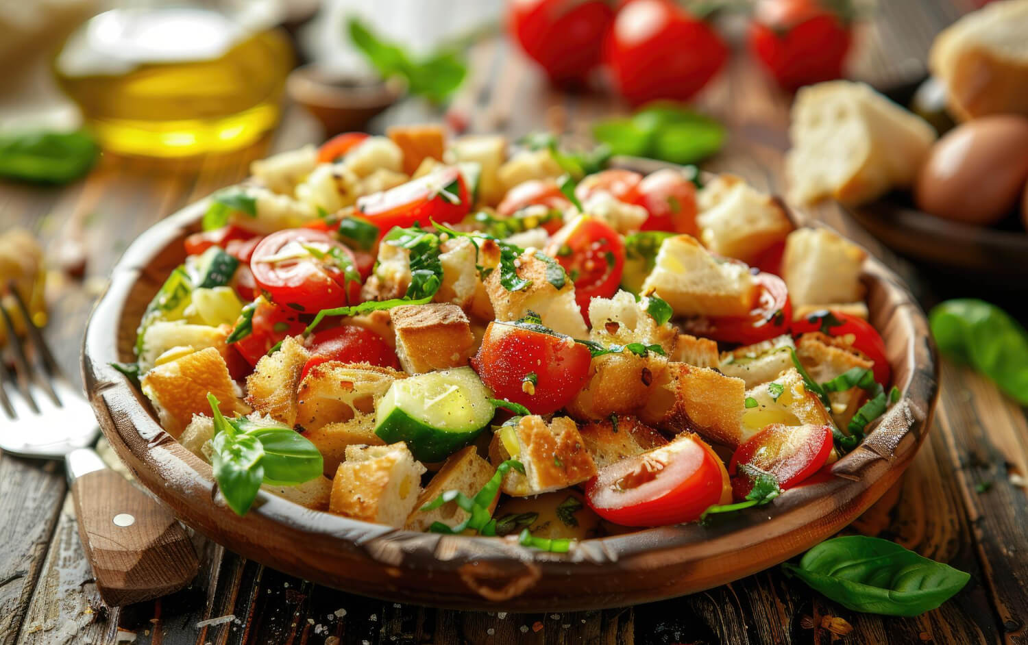 Panzanella salatası tarifi: i̇talyan mutfağından lezzetli ve pratik bir seçenek